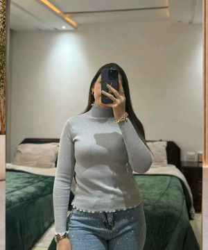 Pull Demi Col Roulé Tricoté